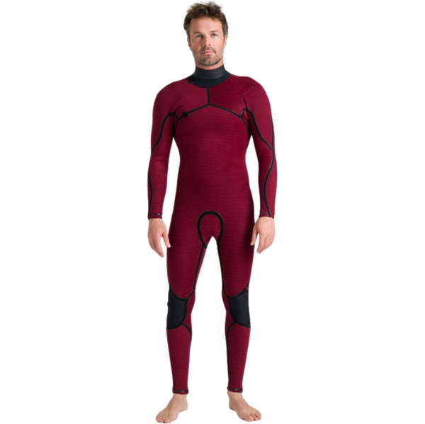 2026 C-Skins Mens Nuwave Rewired 5/4mm Chest Zip Wetsuit CRW54MC - Black / Meteor / Lime